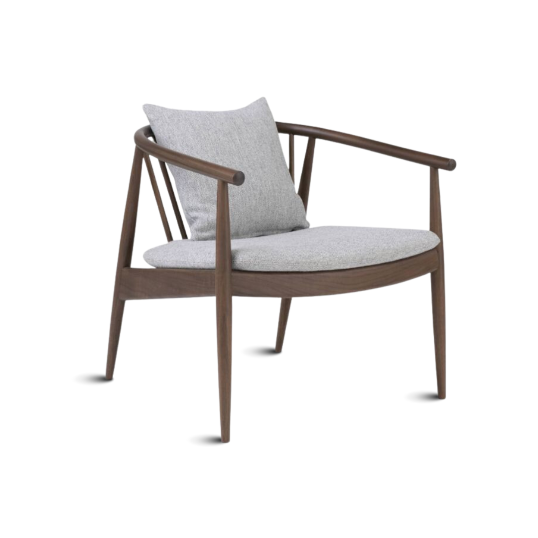 Premium armchair Zenith featuring hand-finished teak wood and artisanal design